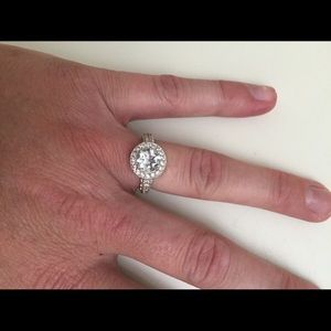 Brand New sterling silver aquamarine Ring  Size 6